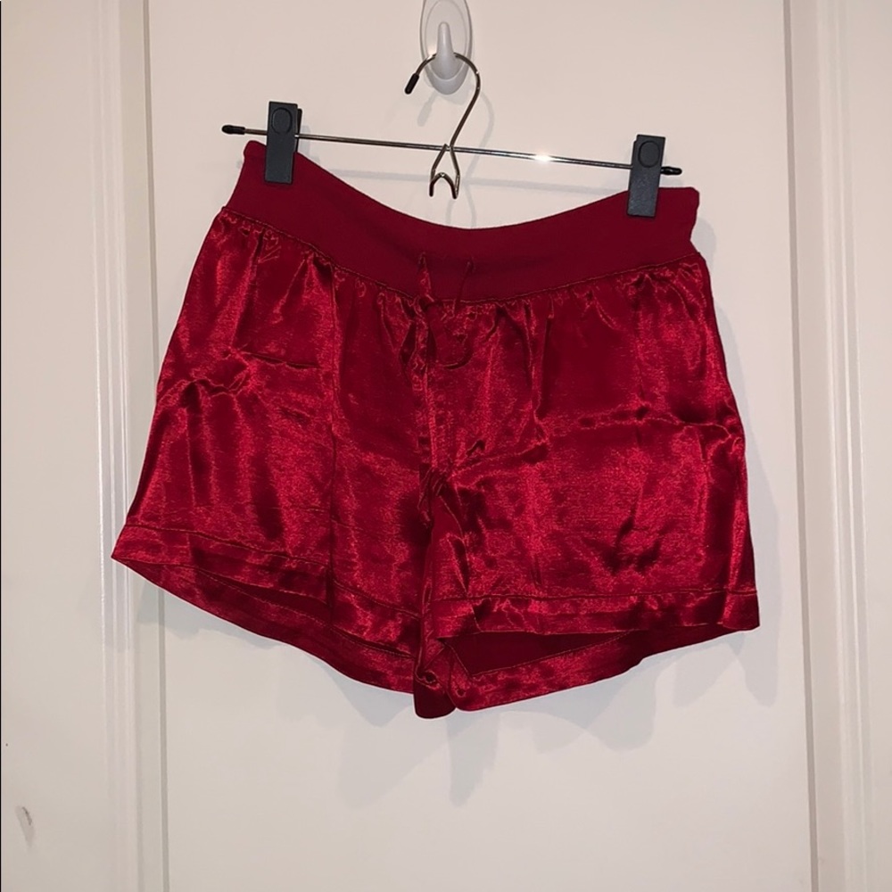 PJ Harlow red pajama shorts